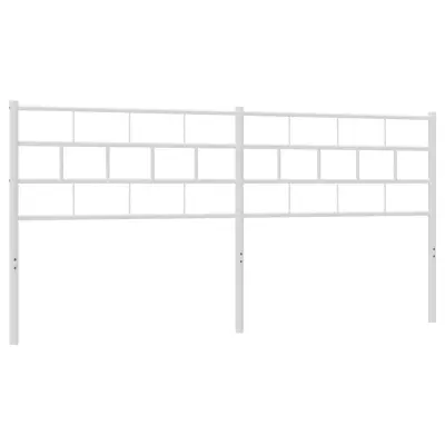 vidaXL Kovinsko vzglavje belo 180 cm