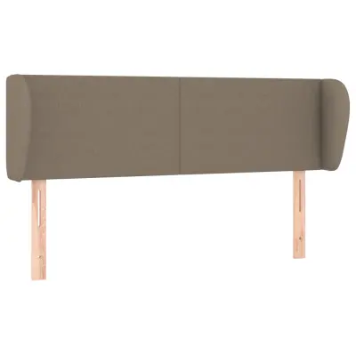 vidaXL Vzglavje z ušesi taupe 147x23x78/88 cm blago