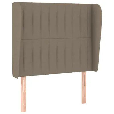 vidaXL Vzglavje z ušesi taupe 83x23x118/128 cm blago