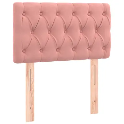 vidaXL Posteljno vzglavje roza 80x7x78/88 cm žamet