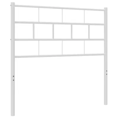 vidaXL Kovinsko vzglavje belo 75 cm
