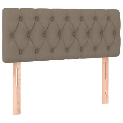 vidaXL Posteljno vzglavje taupe 100x7x78/88 cm blago