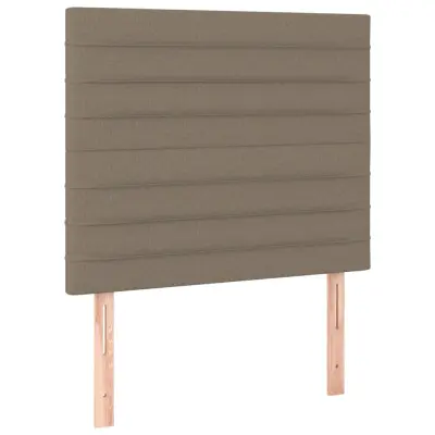 vidaXL Posteljno vzglavje 2 kosa taupe 80x5x78/88 cm blago