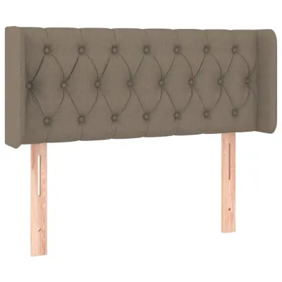 vidaXL Vzglavje z ušesi taupe 103x16x78/88 cm blago