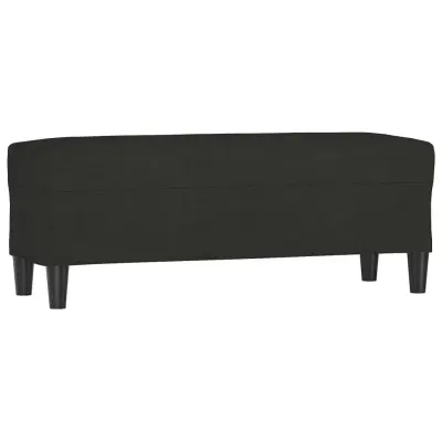 vidaXL Klop črna 100x35x41 cm blago