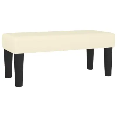 vidaXL Klop krem 70x30x30 cm umetno usnje