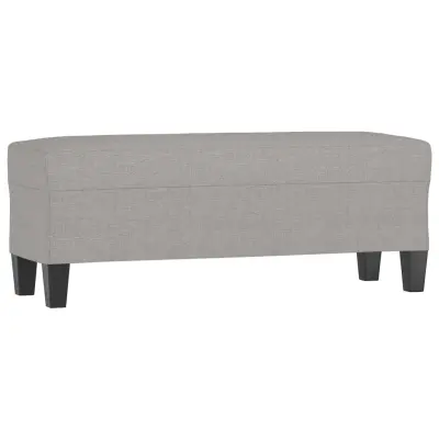 vidaXL Klop svetlo siva 100x35x41 cm blago