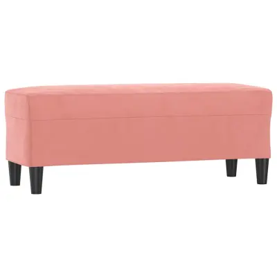 vidaXL Klop roza 100x35x41 cm žamet