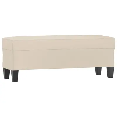 vidaXL Klop krem 100x35x41 cm tkanina iz mikrovlaken