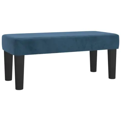 vidaXL Klop temno modra 70x30x30 cm žamet