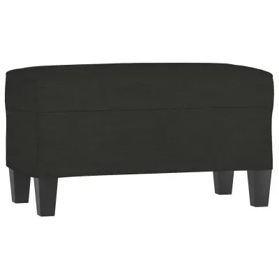 vidaXL Klop črna 70x35x41 cm blago