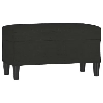 vidaXL Klop črna 70x35x41 cm blago