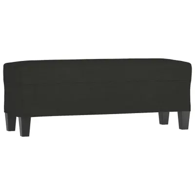 vidaXL Klop črna 100x35x41 cm blago