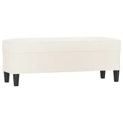 vidaXL Klop krem 100x35x41 cm umetno usnje