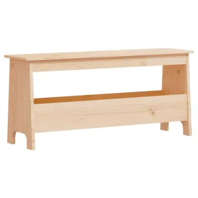 vidaXL Klop za predsobo 100x28x45 cm trdna borovina