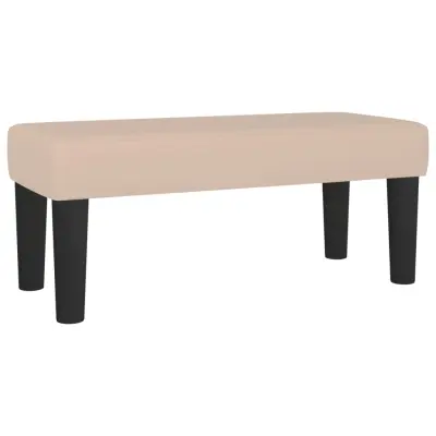 vidaXL Klop kapučino 70x30x30 cm umetno usnje