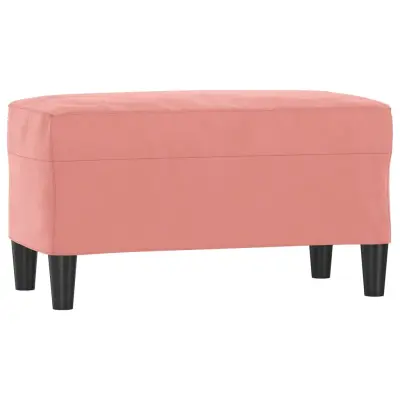 vidaXL Klop roza 70x35x41 cm žamet