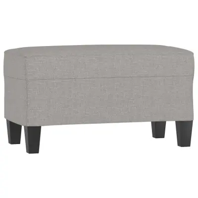 vidaXL Klop svetlo siva 70x35x41 cm blago