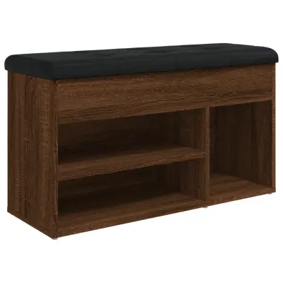 vidaXL Klop za čevlje rjavi hrast 82x32x45,5 cm inženirski les