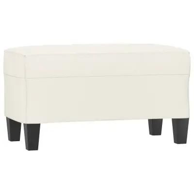 vidaXL Klop krem 70x35x41 cm umetno usnje