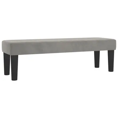 vidaXL Klop svetlo siv 100x30x30 cm žamet