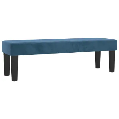 vidaXL Klop temno moder 100x30x30 cm žamet