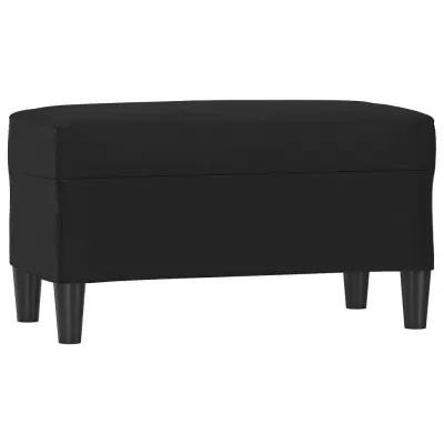 vidaXL Klop črna 70x35x41 cm umetno usnje