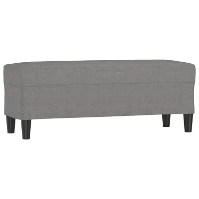 vidaXL Klop temno siva 100x35x41 cm blago