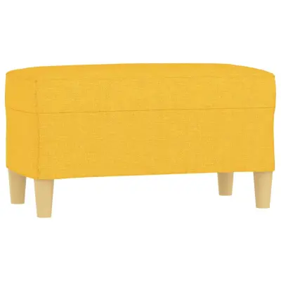 vidaXL Klop svetlo rumena 70x35x41 cm blago