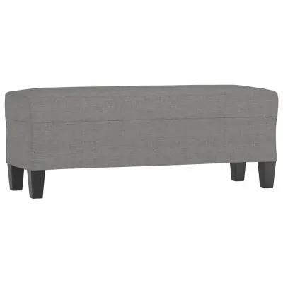 vidaXL Klop temno siva 100x35x41 cm blago