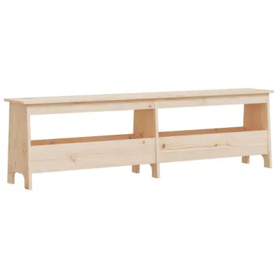 vidaXL Klop za predsobo 160x28x45 cm trdna borovina