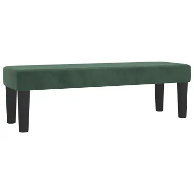 vidaXL Klop temno zelen 100x30x30 cm žamet