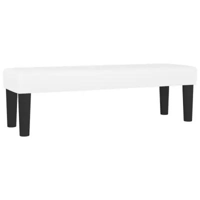 vidaXL Klop bel 100x30x30 cm umetno usnje