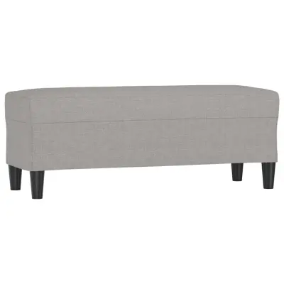 vidaXL Klop svetlo siva 100x35x41 cm blago