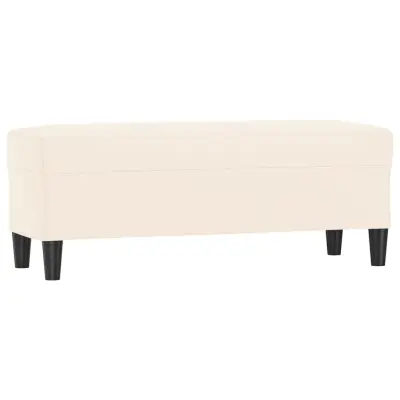 vidaXL Klop krem 100x35x41 cm žamet