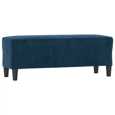 vidaXL Klop modra 100x35x41 cm žamet