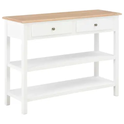 vidaXL Komoda iz MDF-ja 110x35x80 cm bela