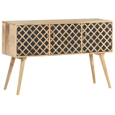 vidaXL Komoda 118x35x75 cm trden mangov les