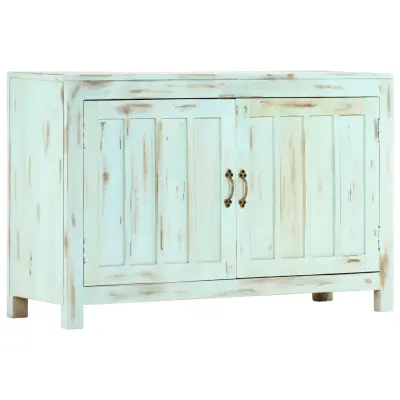 vidaXL Komoda svetlo modra 110x35x70 cm trden mangov les