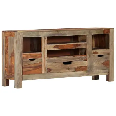 vidaXL Komoda siva 100x30x50 cm trden palisander