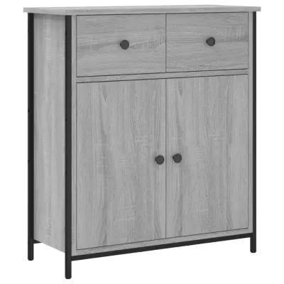 vidaXL Komoda siva sonoma 70x30x80 cm inženirski les