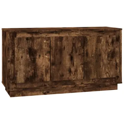 vidaXL Komoda dimljeni hrast 102x35x55 cm inženirski les