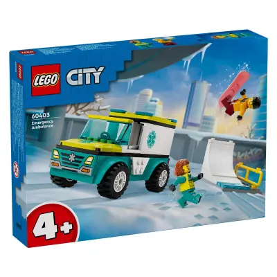 LEGO City 60403 Rešilni avto in bordar