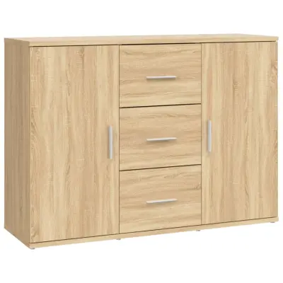 vidaXL Komoda sonoma hrast 91x29,5x65 cm inženirski les