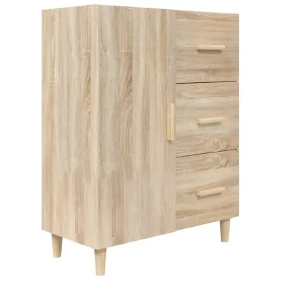 vidaXL Komoda sonoma hrast 69,5x34x90 cm inženirski les