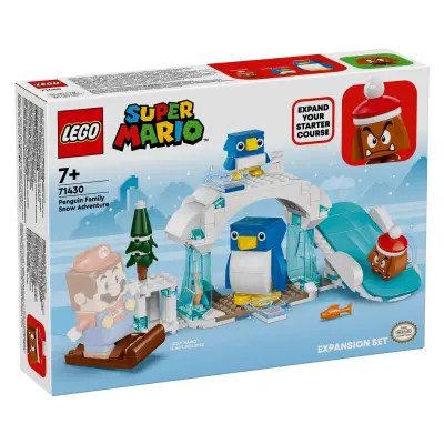LEGO Super Mario 71430 Razširitveni komplet Snežna pustolovščina družine Penguin