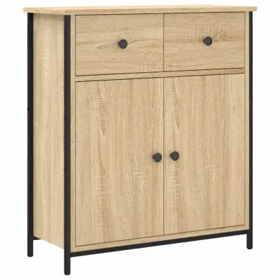 vidaXL Komoda sonoma hrast 70x30x80 cm inženirski les