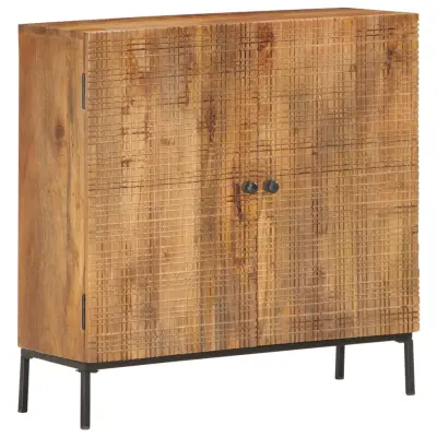 vidaXL Komoda 75x30x75 cm trden mangov les