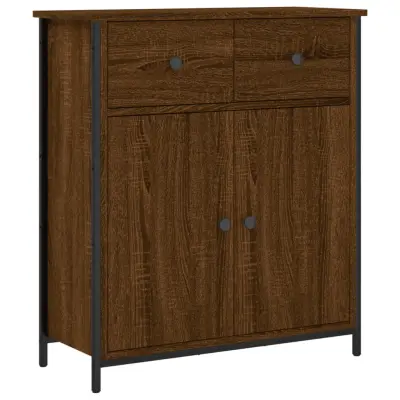 vidaXL Komoda rjavi hrast 70x30x80 cm inženirski les