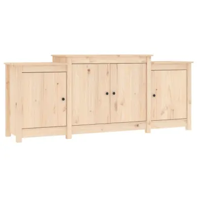 vidaXL Komoda 164x37x68 cm trdna borovina